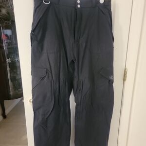 Body Glove Snow Pants Large Blk Waterproof Insulated Ski Snowboard Cargo Winter